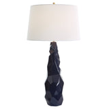 Uttermost Kavos Geometric Blue Table Lamp - Home Elegance USA