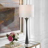 Uttermost Fountain Black Stone Buffet Lamp - Home Elegance USA