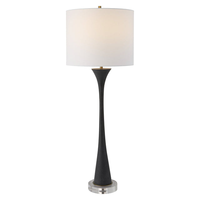 Uttermost Fountain Black Stone Buffet Lamp - Home Elegance USA