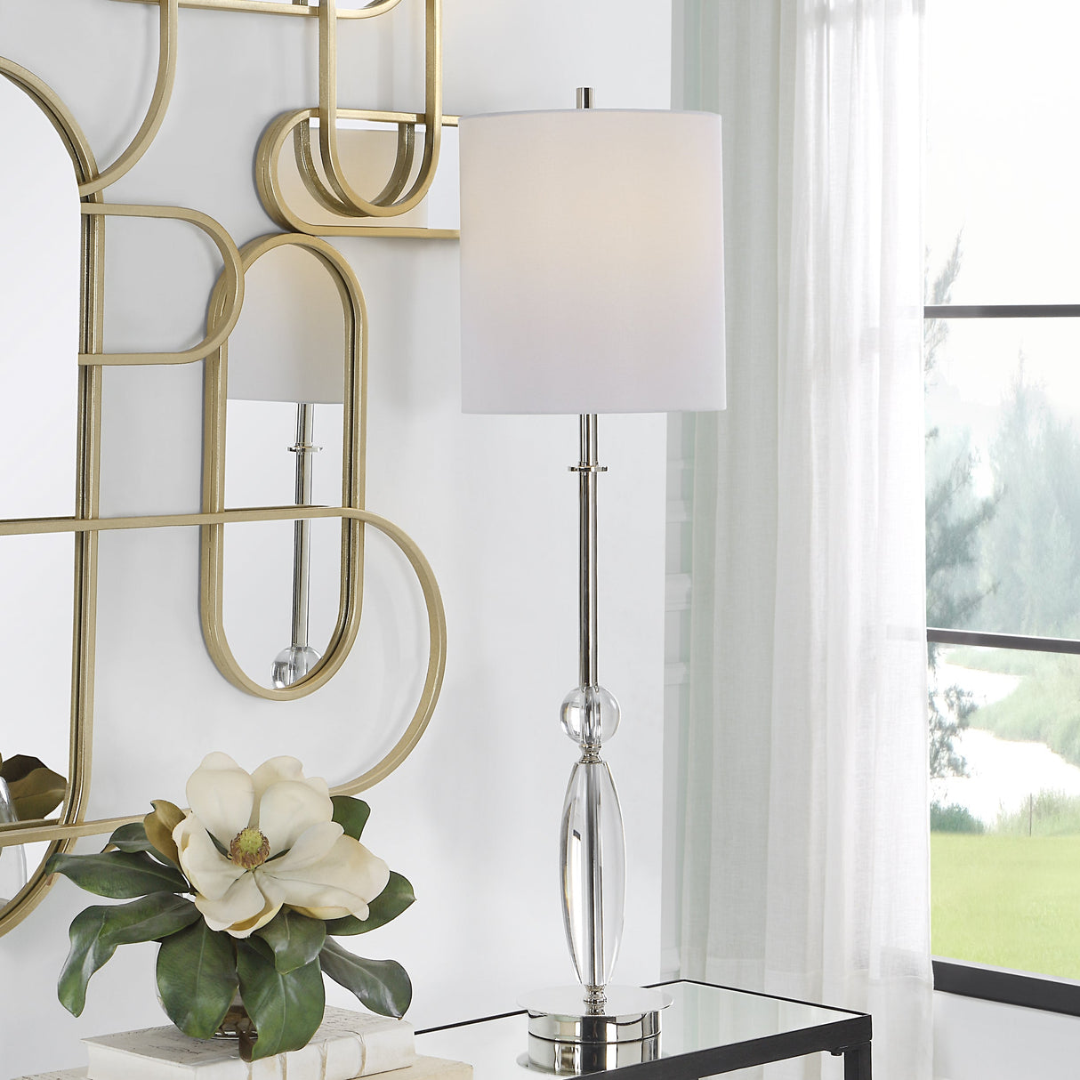 Uttermost Sceptre Crystal Buffet Lamp - Home Elegance USA