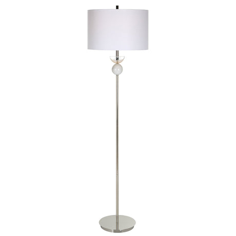 Uttermost Exposition Nickel Floor Lamp - Home Elegance USA