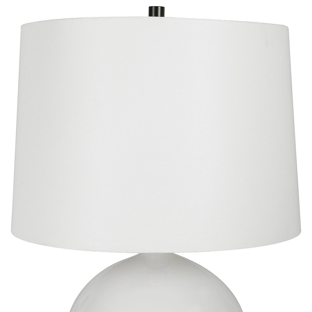 Uttermost Collar Gloss White Table Lamp - Home Elegance USA