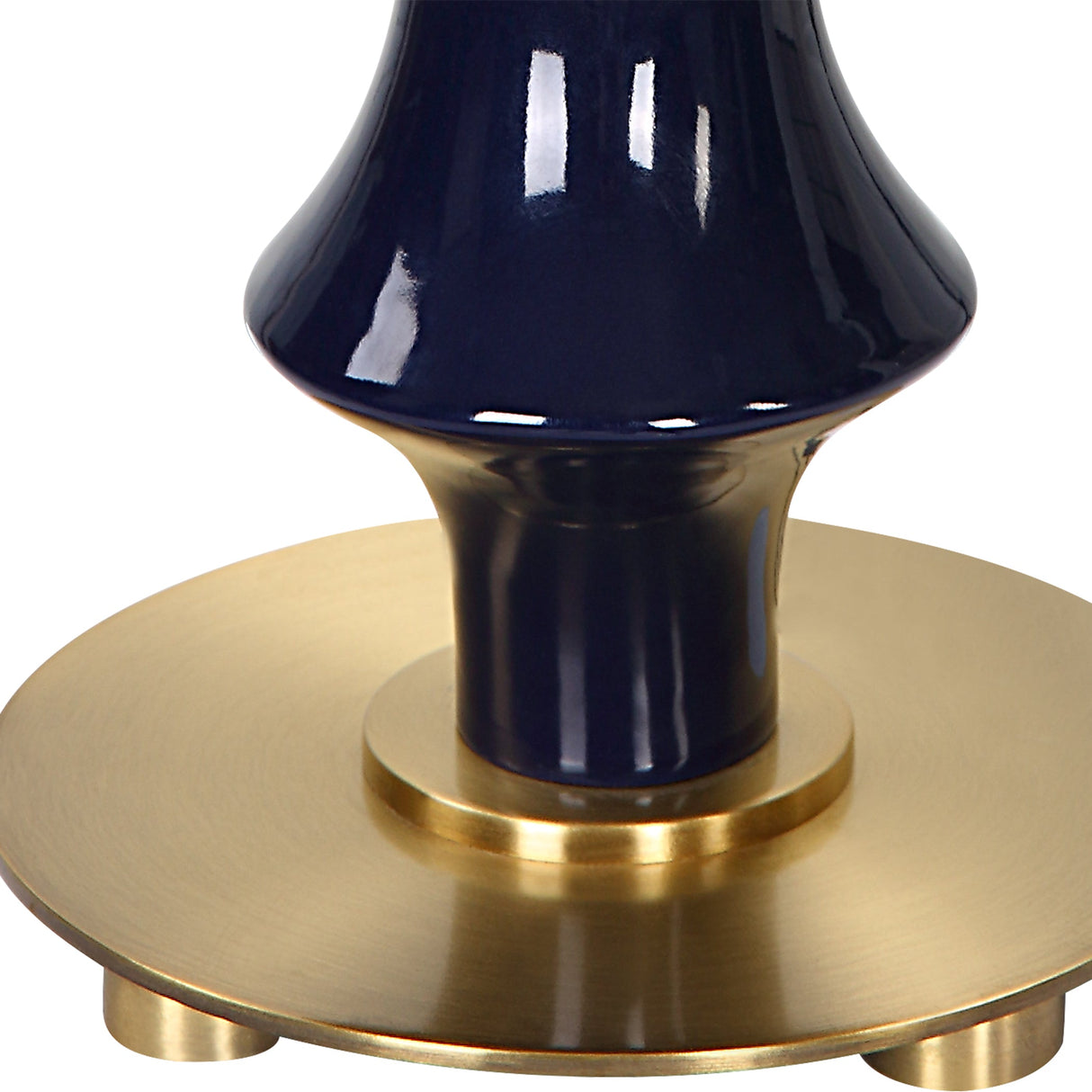 Uttermost Coil Sculpted Blue Table Lamp - Home Elegance USA