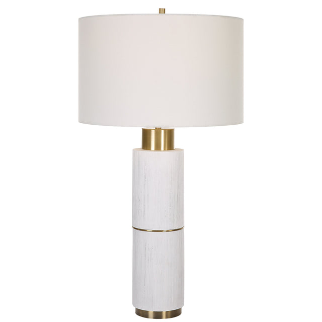 Uttermost Ruse Whitewashed Table Lamp - Home Elegance USA