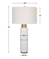 Uttermost Ruse Whitewashed Table Lamp - Home Elegance USA