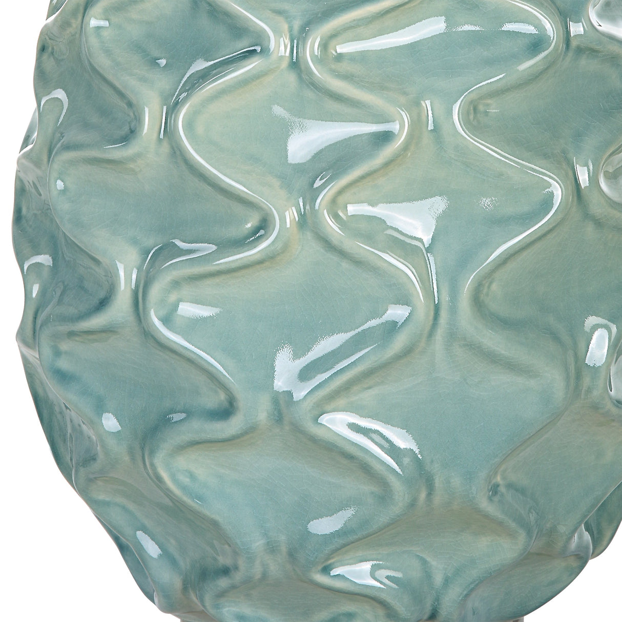 Uttermost Laced Up Sea Foam Glass Table Lamp - Home Elegance USA