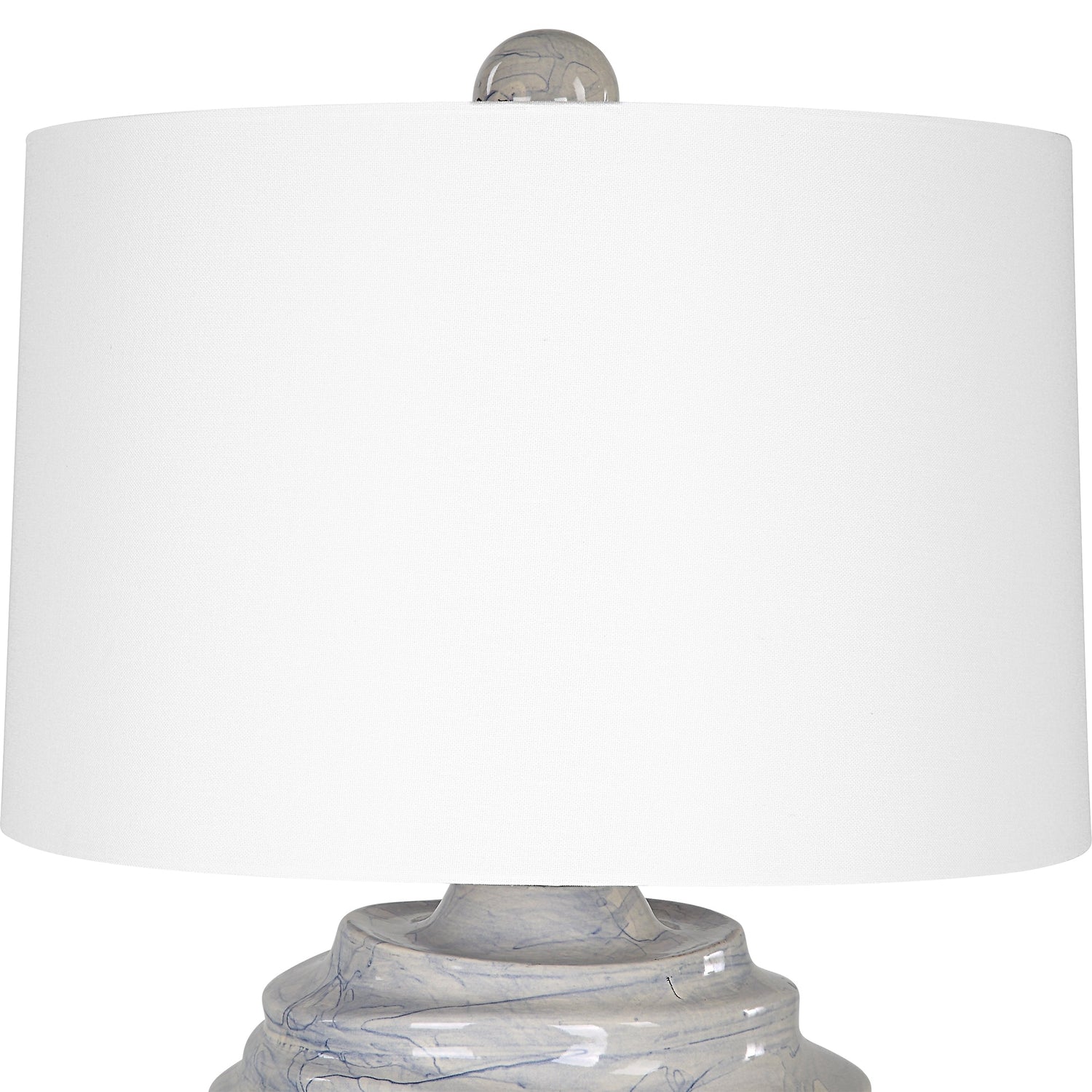 Uttermost Waves Blue & White Accent Lamp - Home Elegance USA