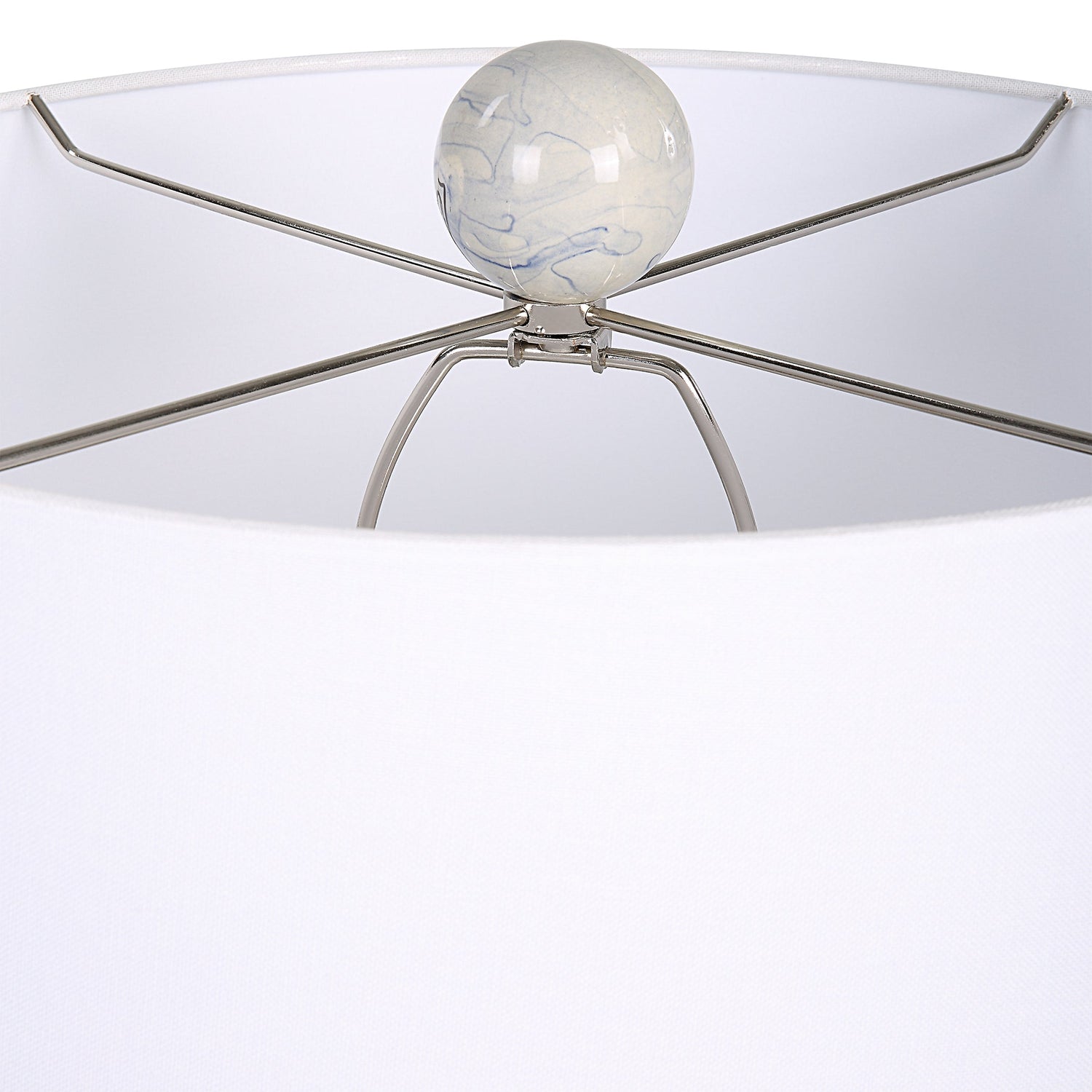 Uttermost Waves Blue & White Accent Lamp - Home Elegance USA