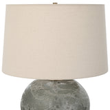 Uttermost Lunia Gray Glass Table Lamp - Home Elegance USA