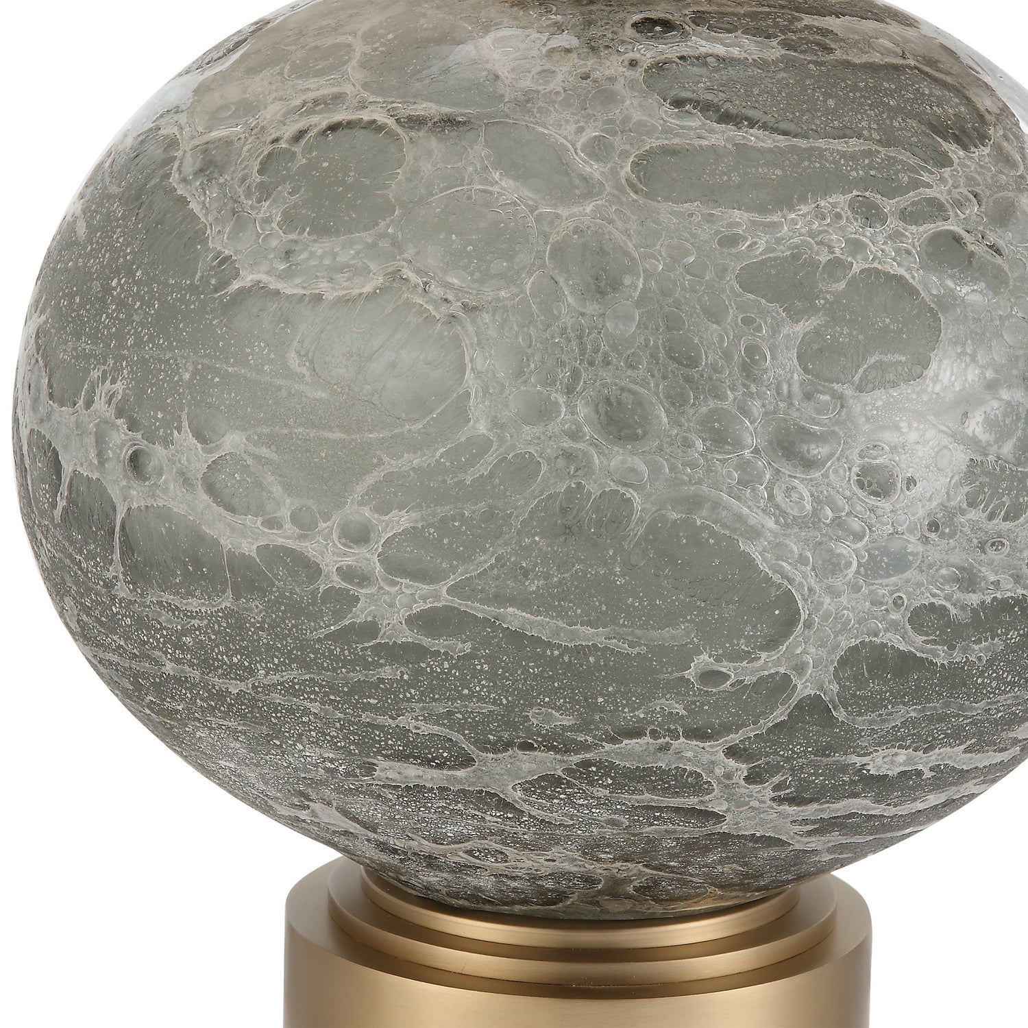 Uttermost Lunia Gray Glass Table Lamp - Home Elegance USA