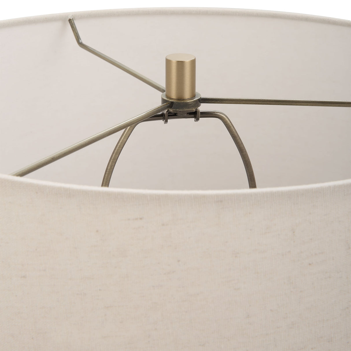 Uttermost Lunia Gray Glass Table Lamp - Home Elegance USA