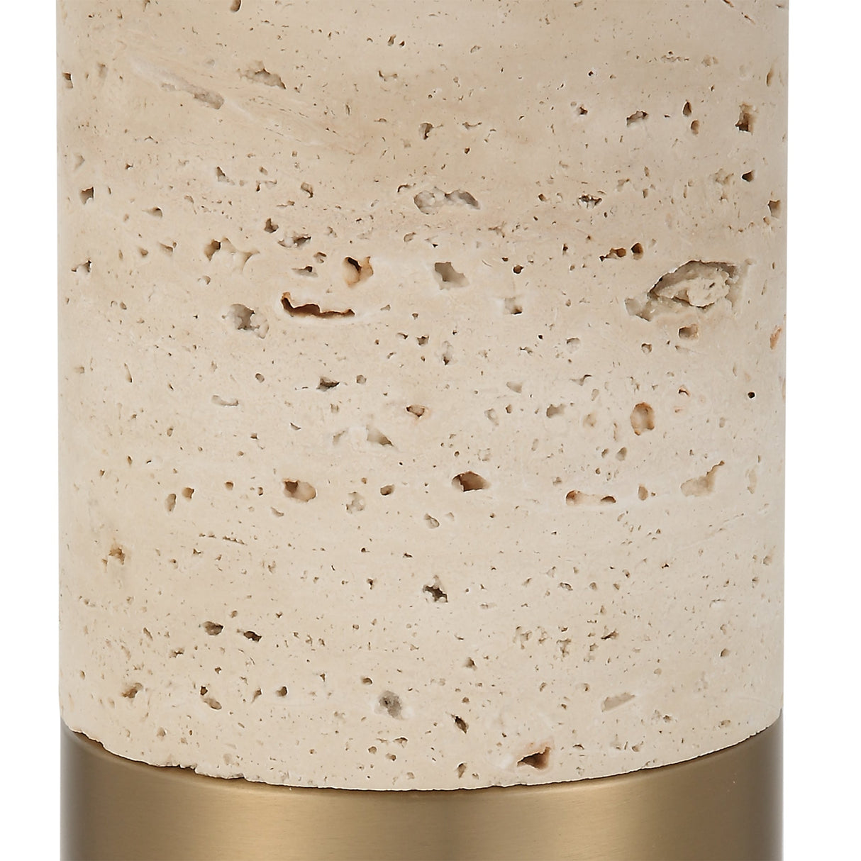 Uttermost Gravitas Elegant Brass & Stone Lamp - Home Elegance USA