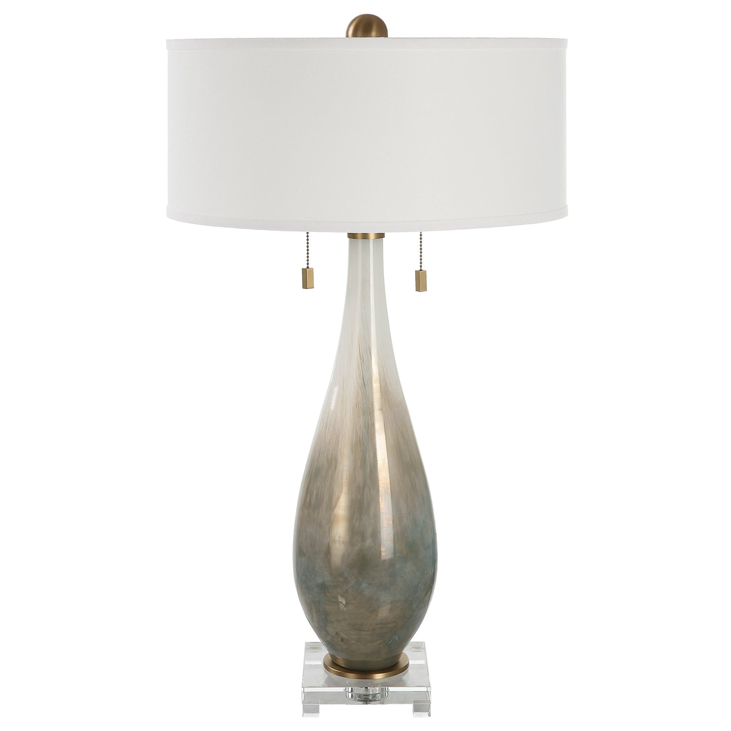Cardoni Bronze Glass Table Lamp | Uttermost | Home Elegance USA