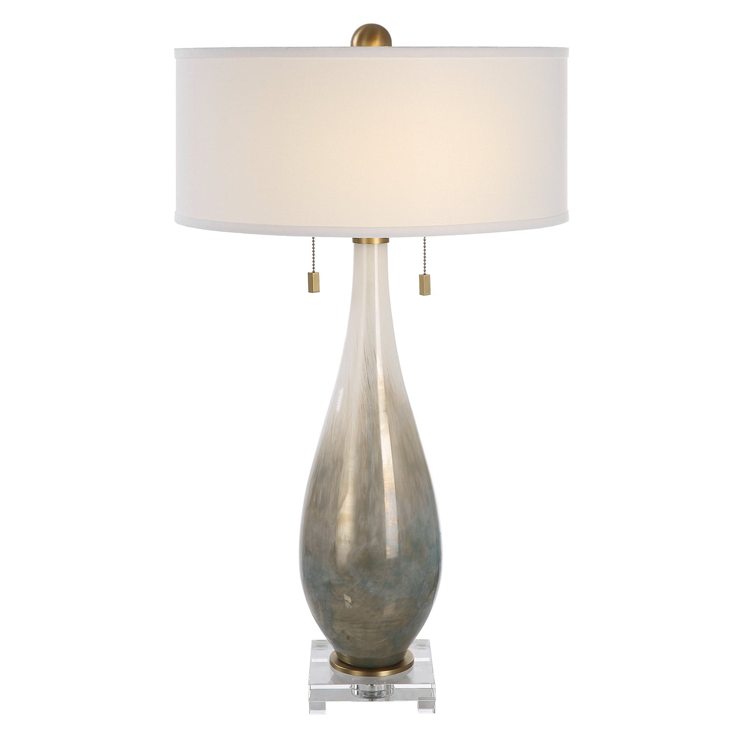 Cardoni Bronze Glass Table Lamp | Uttermost | Home Elegance USA