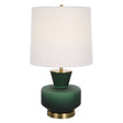 Uttermost Trentino Dark Emerald Green Table Lamp - Home Elegance USA