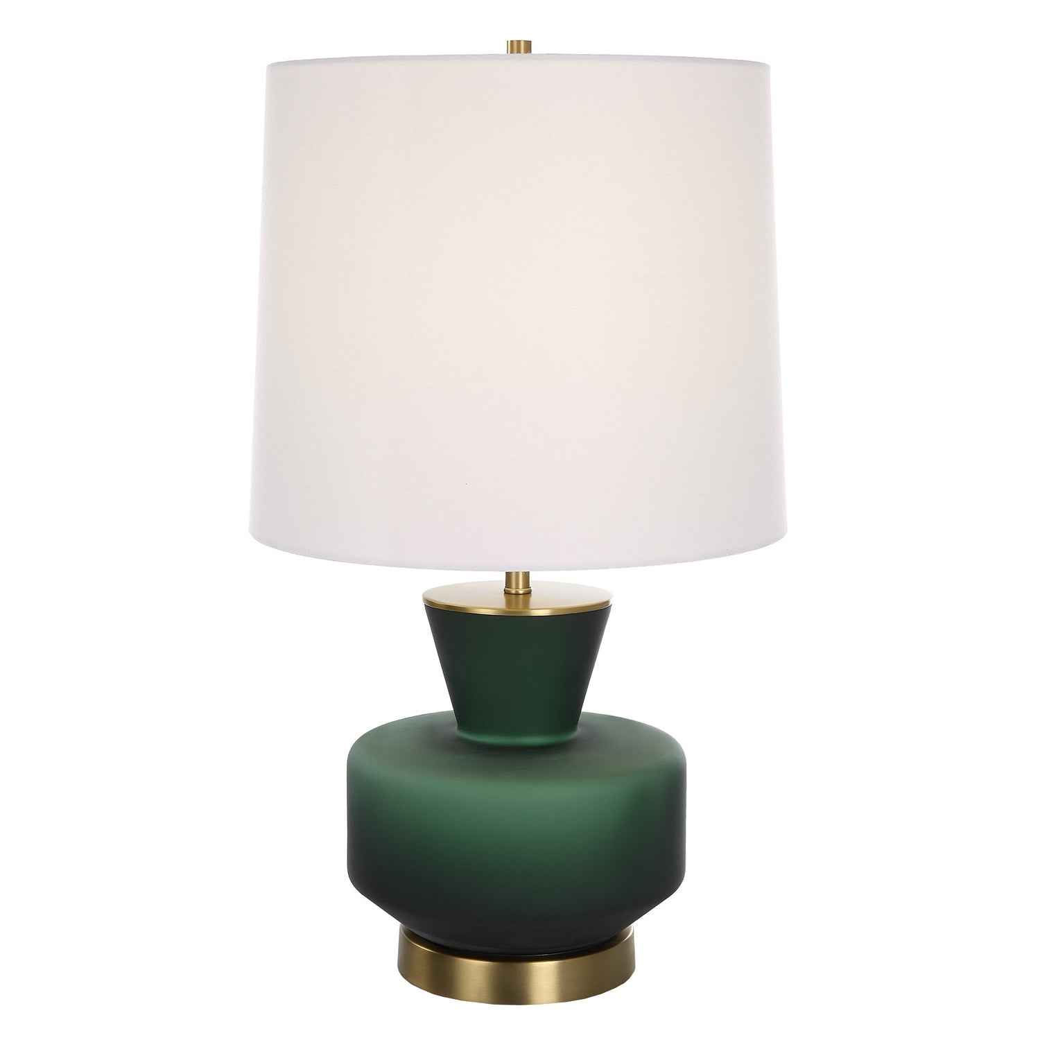 Uttermost Trentino Dark Emerald Green Table Lamp - Home Elegance USA