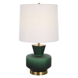 Uttermost Trentino Dark Emerald Green Table Lamp - Home Elegance USA