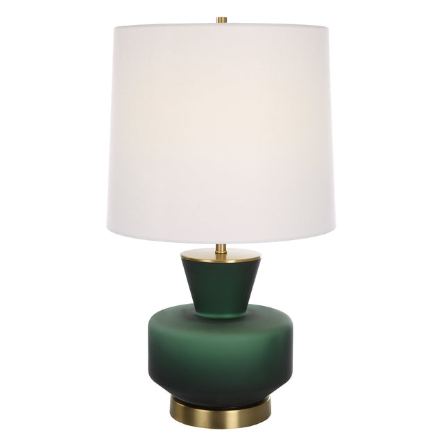 Uttermost Trentino Dark Emerald Green Table Lamp - Home Elegance USA