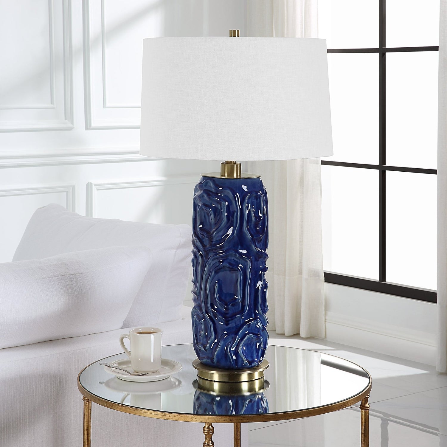 Uttermost Zade Blue Table Lamp - Home Elegance USA