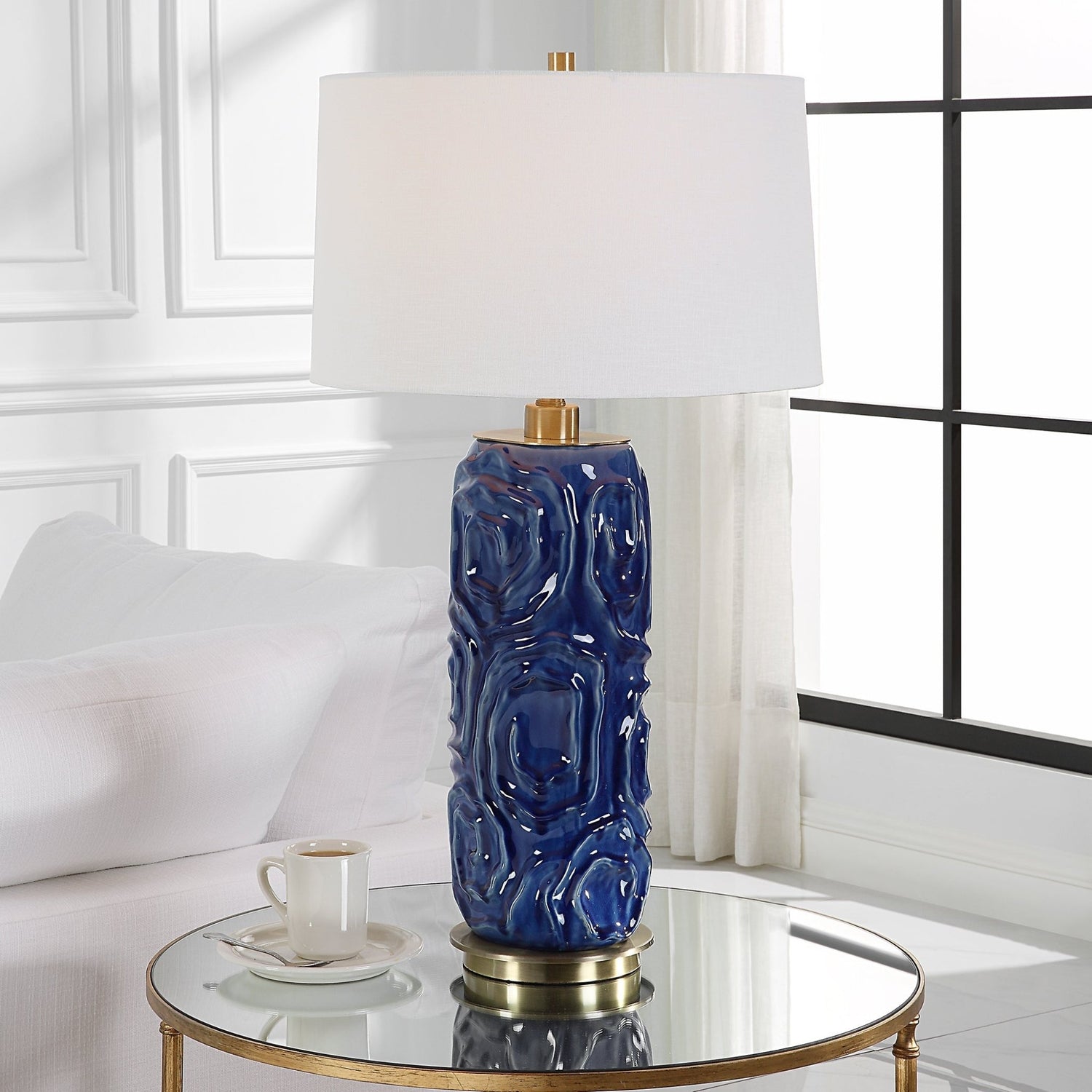Uttermost Zade Blue Table Lamp - Home Elegance USA