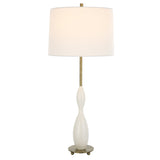 Annora Glossy White Table Lamp | Uttermost | Home Elegance USA