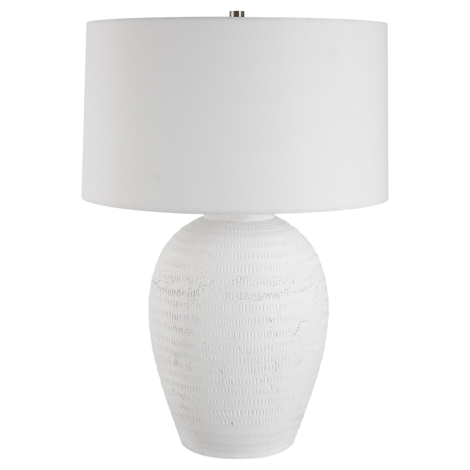 Uttermost Reyna Chalk White Table Lamp - Home Elegance USA