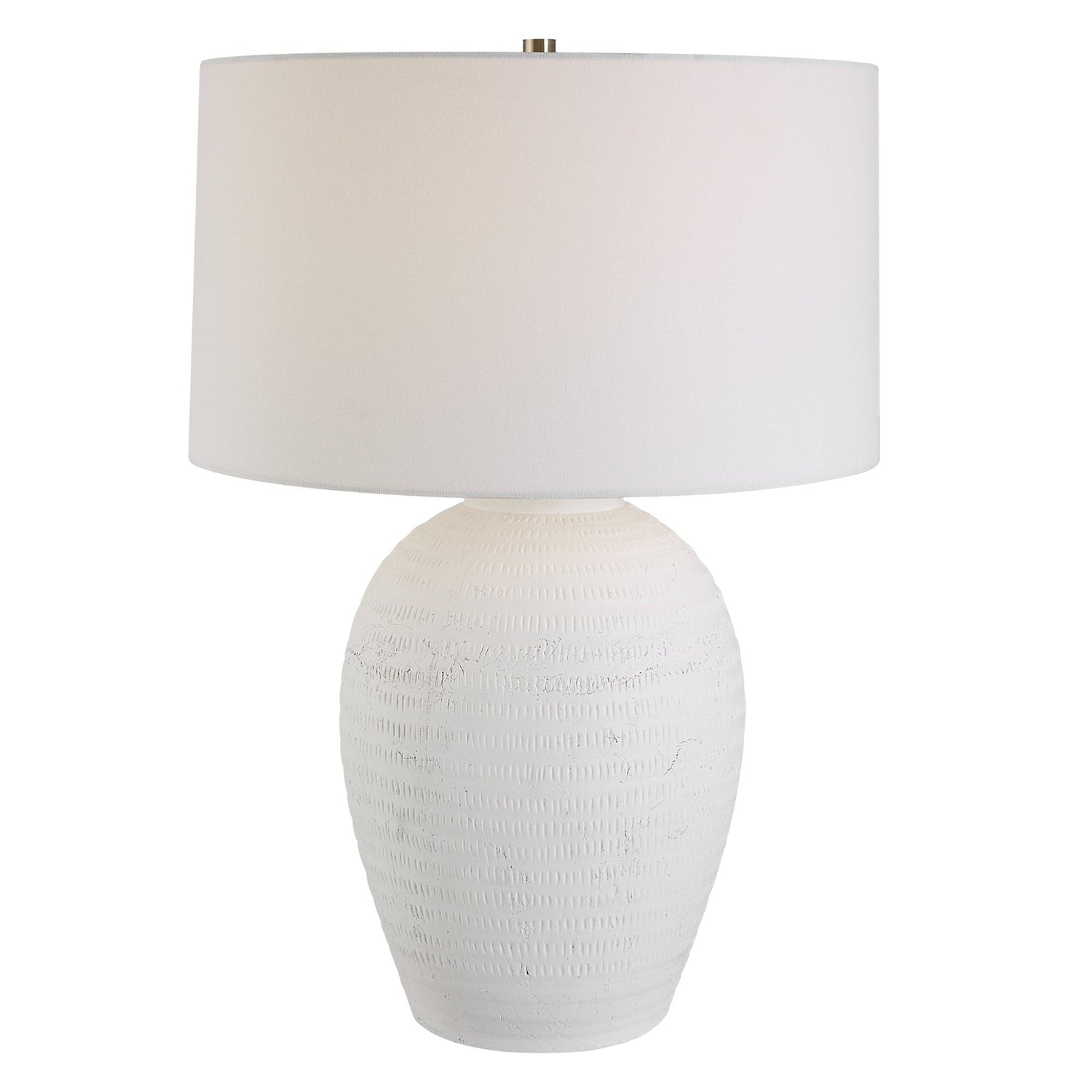 Uttermost Reyna Chalk White Table Lamp - Home Elegance USA