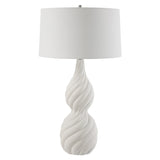 Uttermost Twisted Swirl White Table Lamp - Home Elegance USA
