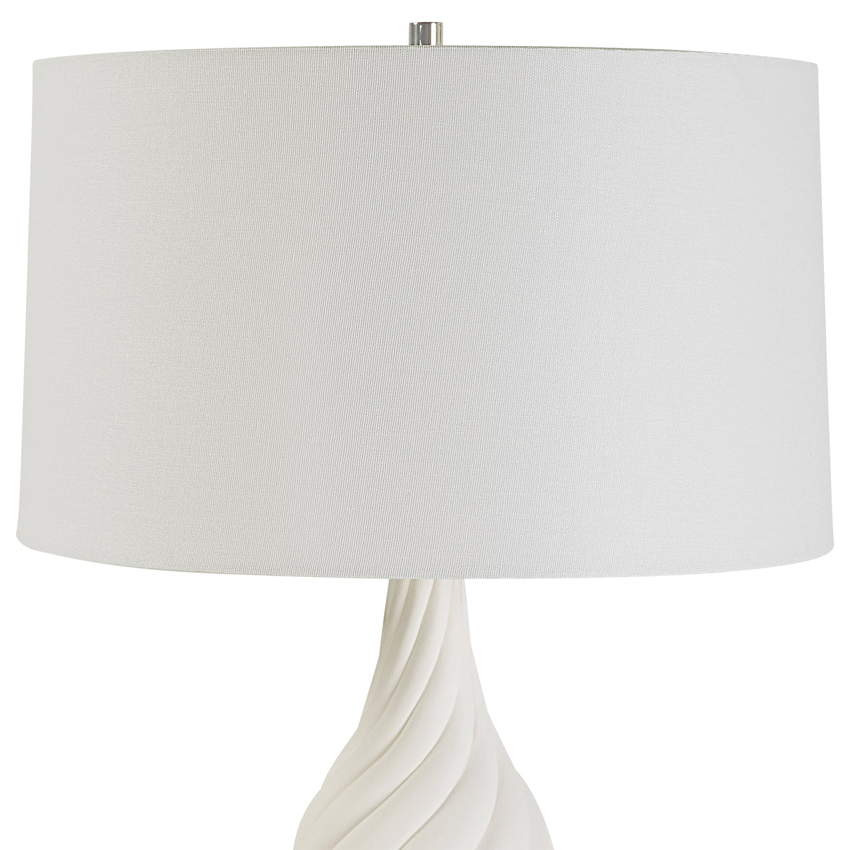 Uttermost Twisted Swirl White Table Lamp - Home Elegance USA