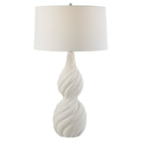 Uttermost Twisted Swirl White Table Lamp - Home Elegance USA