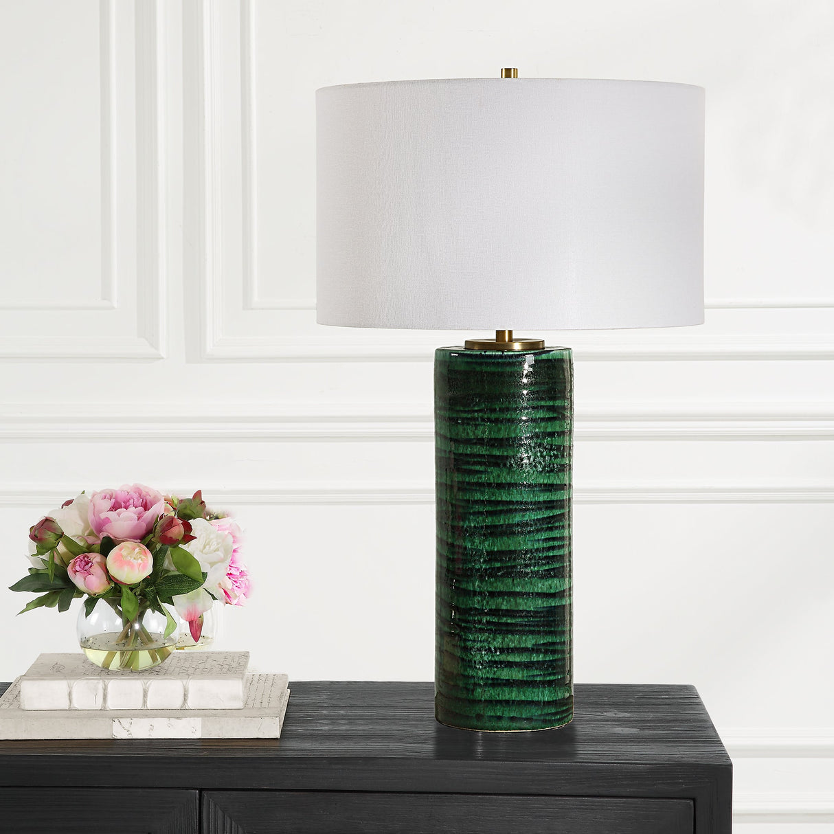 Uttermost Galeno Emerald Green Table Lamp - Home Elegance USA