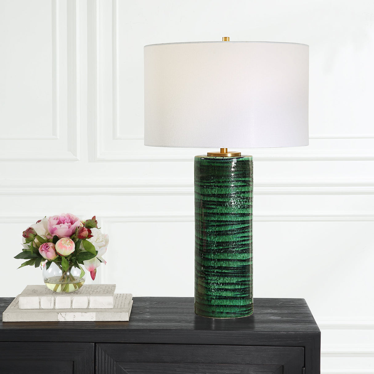 Uttermost Galeno Emerald Green Table Lamp - Home Elegance USA