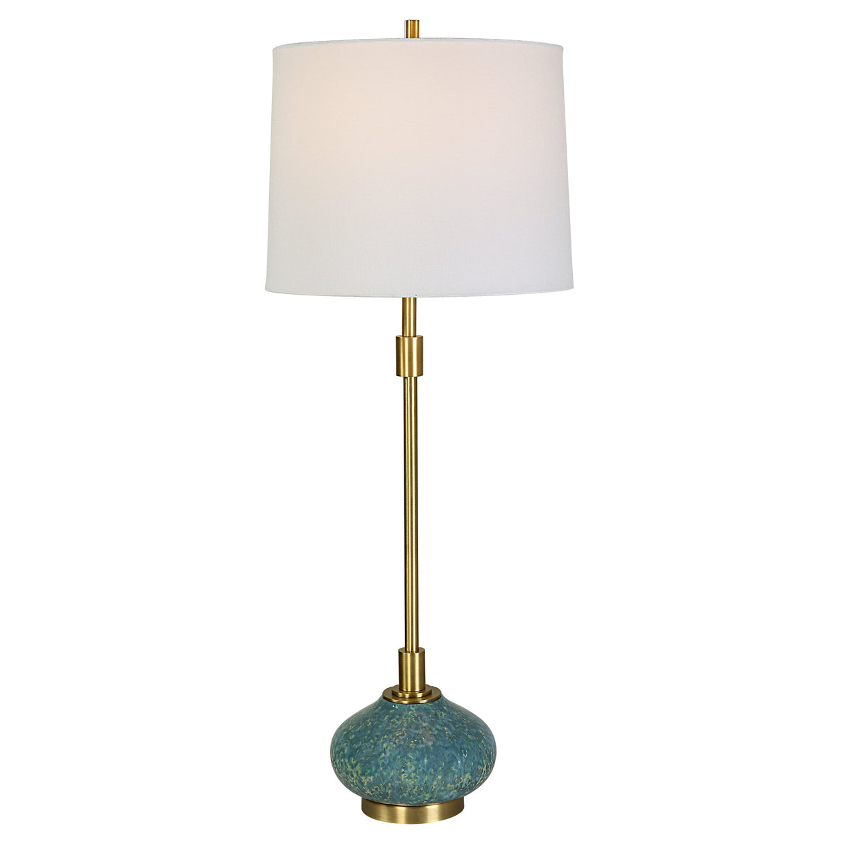 Uttermost Kaimana Aged Blue Buffet Lamp - Home Elegance USA