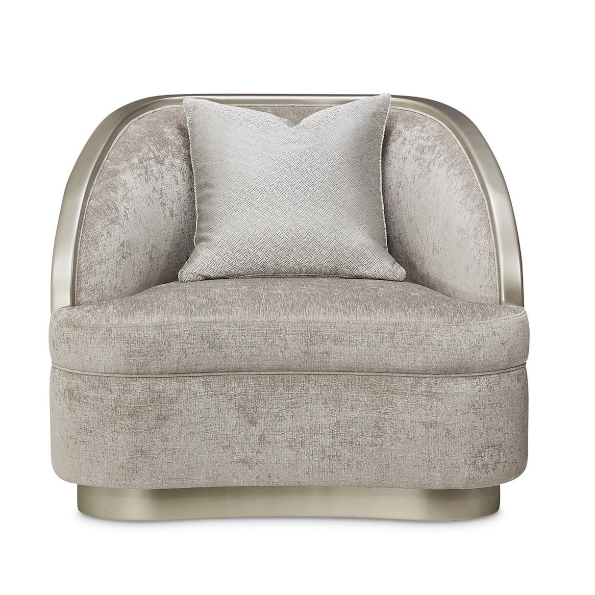 Michael Amini Lanna Matching Chair Storm Silver Mist - Home Elegance USA