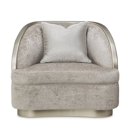 Michael Amini Lanna Matching Chair Storm Silver Mist - Home Elegance USA