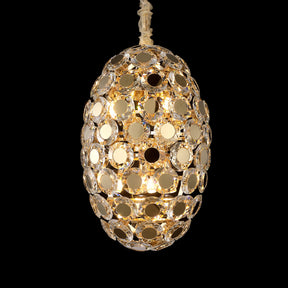 Pendant 8 Light Oblong Chandelier, Small - Lt-Ch1003-8Gld - Aico Furniture