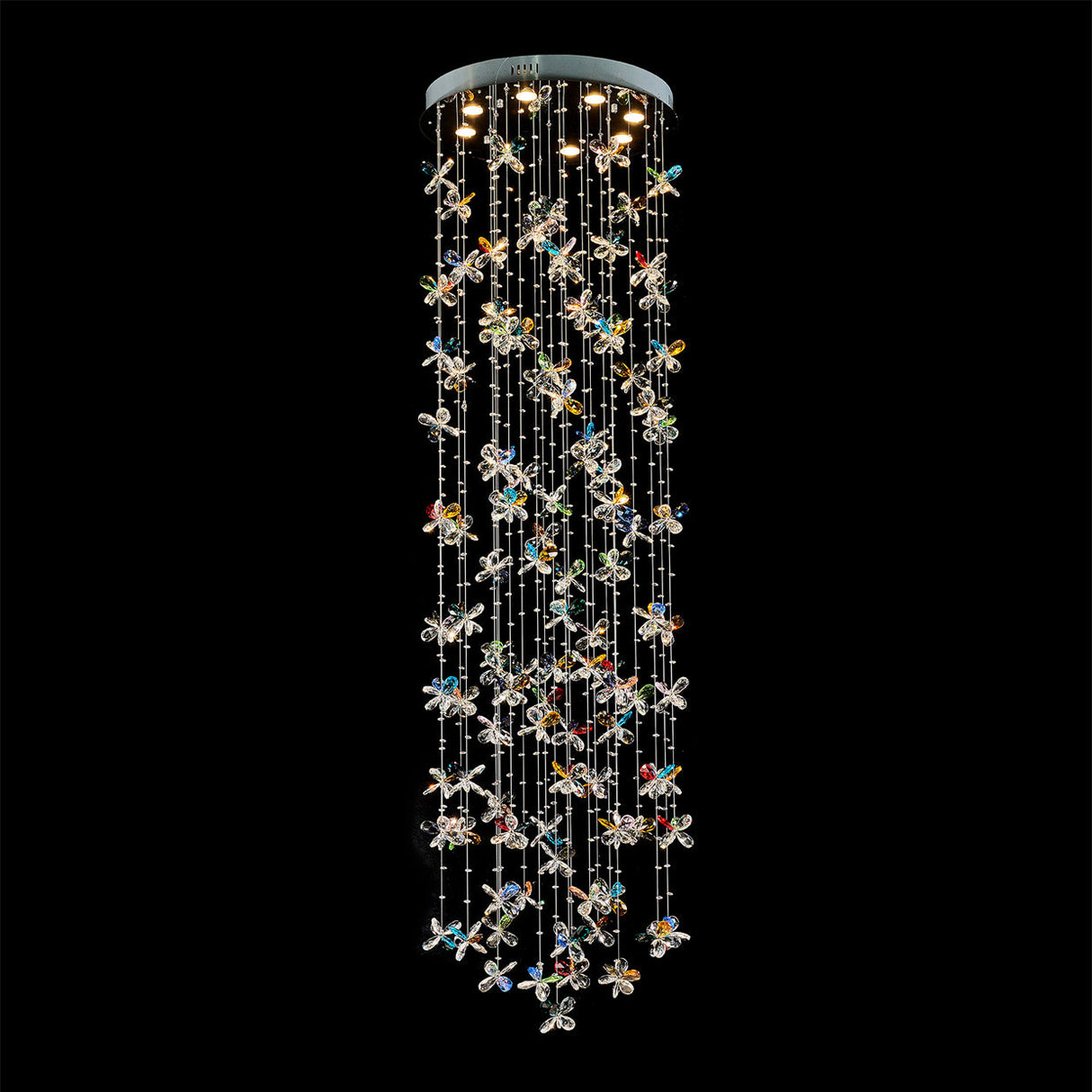 Aico Furniture - Wings Of Color Chandelier - Lt-Ch1008-Gld