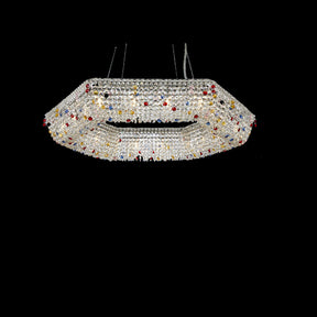 Hexagon 18 Light Chandelier, Small - Lt-Ch1009-18Gld - Aico Furniture