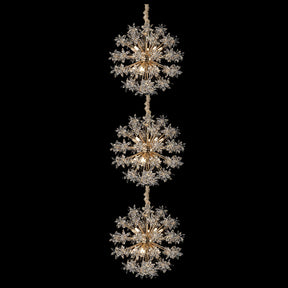 Stacked Bouquet 30 Light Chandelier 3 Piece Set - Lt-Ch1013-30Gld - Aico Furniture