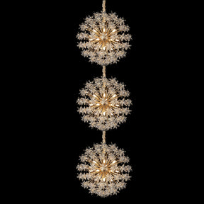 Stacked Bouquet 54 Light Chandelier 3 Piece Set - Lt-Ch1014-54Gld - Aico Furniture
