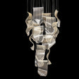 Sheer Waves 18 Light Round Led Chandelier Chrome - Lt-Ch1017Crm-18Clr - Aico Furniture