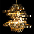 Hemispheres Gold 8 Light Chandelier - Lt-Ch702-8Gld - Aico Furniture