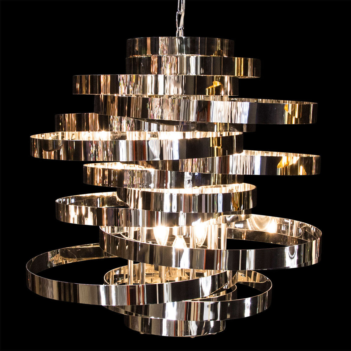 Aico Furniture - Hemispheres 8 Light Chandelier Silver - Lt-Ch703-8Svr