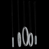 Michael Amini Lighting Solar Hoops Led Chandelier Large - Home Elegance USA