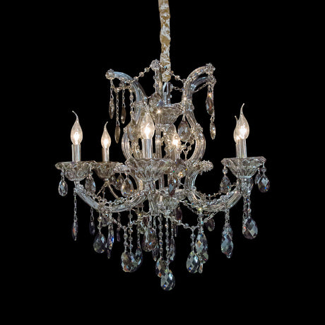 Aico Furniture - Vitoria 6 Light Chandelier - Lt-Ch941-6Smk