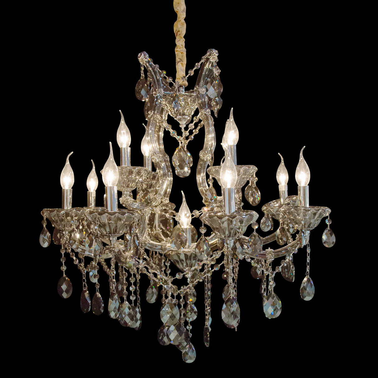 Aico Furniture - Vitoria 13 Light Chandelier - Lt-Ch943-13Smk