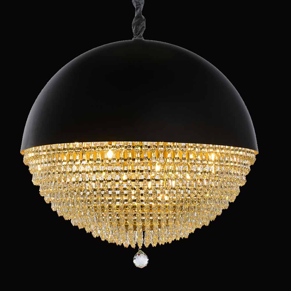 Aico Furniture - Eclipse 18 Led Light Chandelier - Lt-Ch950-18Blk