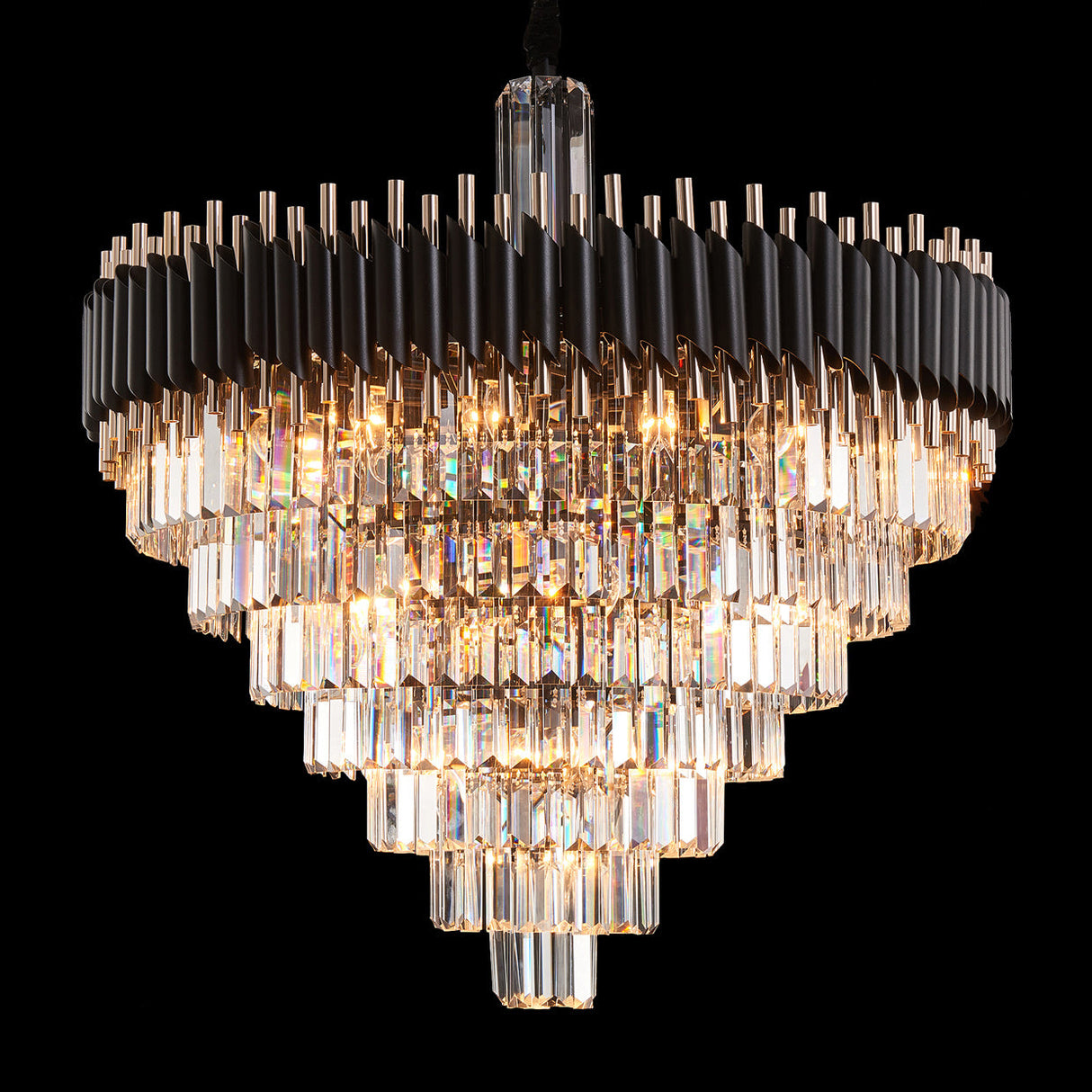 Aico Furniture - Symphony Round 37 Light Chandelier - Lt-Ch975-37Clr