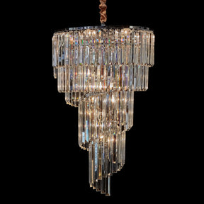 Spiral 12 Light Chandelier - Lt-Ch976-12Clr - Aico Furniture