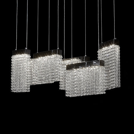 Aico Furniture - City Lights Chandelier, Small - Lt-Ch977S-Clr